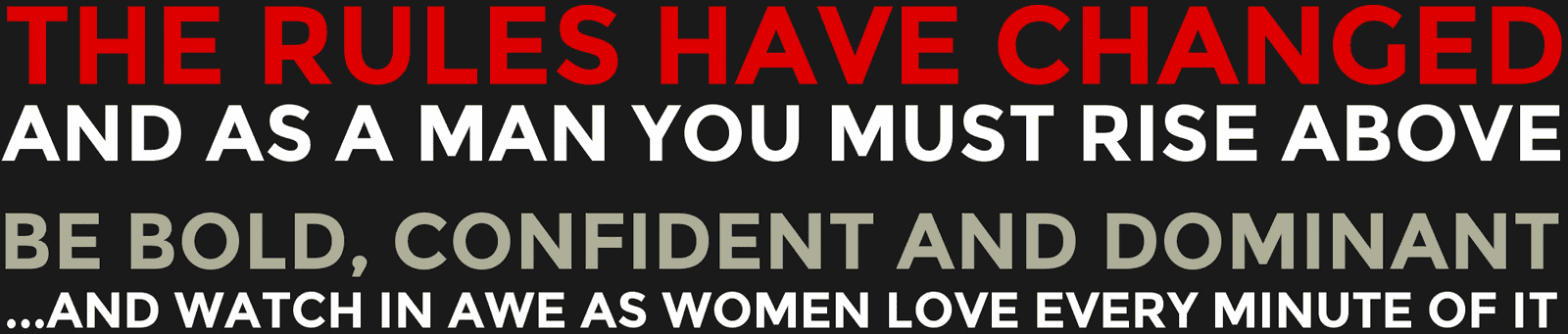 The Rules Have Changed