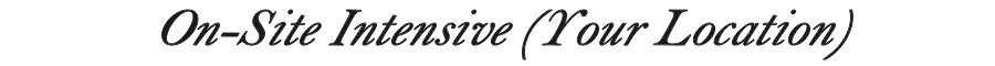 On-Site Intensive (Your Location)
